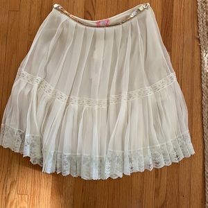 NWT Blugirl Blumarine Silk and Lace Skirt